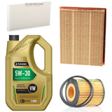 FOR VAUXHALL VECTRA MK2 1.8 PETROL 2002-08 SERVICE KIT 5L OIL + AIR OIL + CABIN