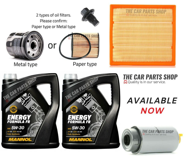 FITS FORD TRANSIT 2.4 TDCI 10/2010+ SERVICE KIT 10L OIL & FUEL OIL AIR FILTER