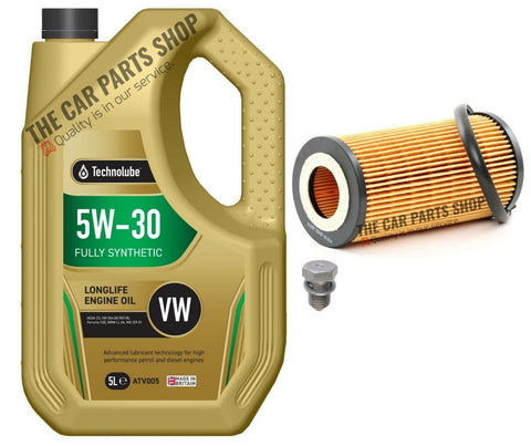 FOR SEAT LEON 2.0 TFSI 2006-2011 SERVICE FILTERS KIT 5L 5W30 OIL & OIL FILTER