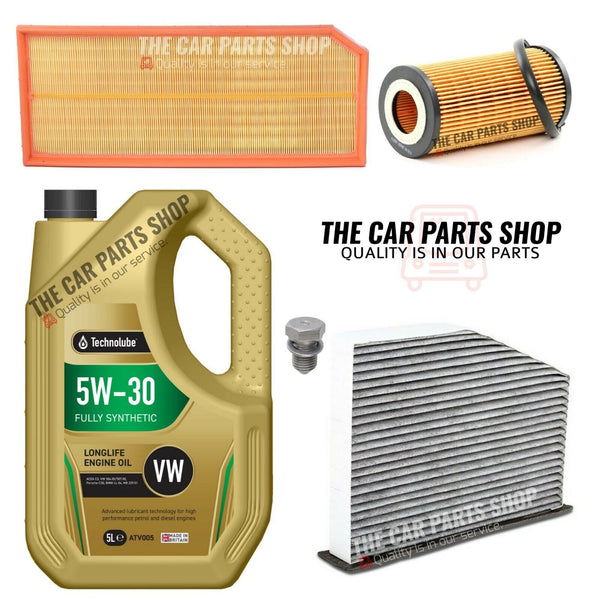 FOR SEAT LEON 2.0 TFSI 2006-2011 SERVICE FILTERS KIT 5L OIL + AIR OIL CABIN FILT