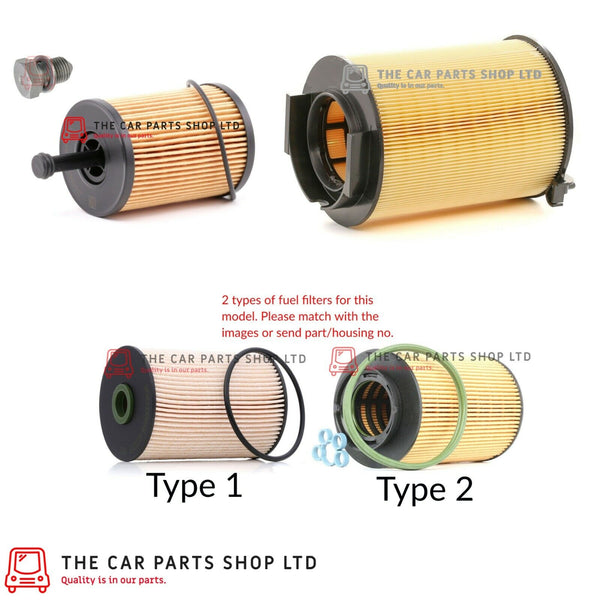 FITS VW CADDY 2.0 SDI 04-10 SERVICE FILTERS KIT OIL AIR FUEL & SUMP PLUG
