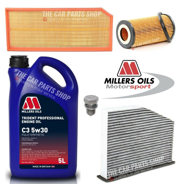 FOR SEAT LEON 2.0 TFSI 06-11 SERVICE KIT 5L OIL + CABIN AIR OIL & SUMP PLUG