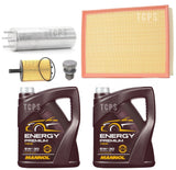 FITS VW TRANSPORTER 2.0 TDI 2009> SERVICE KIT 10L OIL 5W30 & AIR OIL AIR & FUEL