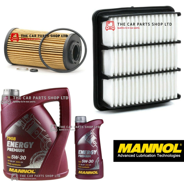 FOR HYUNDAI i30 2007-2012 SERVICE KIT 6L ENGINE OIL & AIR OIL FILTER KIT