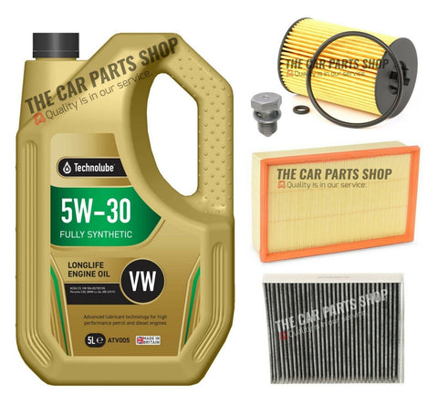 FOR SEAT TOLEDO 1.6 TDI 2015> SERVICE KIT 5L ENGINE 5W30 OIL + CABIN AIR OIL