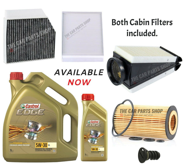 FOR MERCEDES GLC 220D 15-19 SERVICE KIT 6L 5W30 OIL & OIL AIR CABIN FILTER