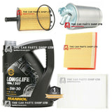 FITS AUDI A4 2.0 TDI 2007> SERVICE KIT 5L ENGINE OIL + ALL FILTERS