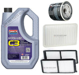 FOR MAZDA 2 1.3 PETROL 2010-2015 SERVICE KIT 5L OIL & OIL AIR AND CABIN FILTER