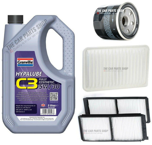 FOR MAZDA 2 1.3 PETROL 2010-2015 SERVICE KIT 5L OIL & OIL AIR AND CABIN FILTER