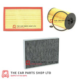 FOR AUDI A3 1.6 TDI 2012> SERVICE FILTER KIT CARBON CABIN, AIR AND OIL FILTER