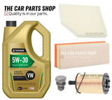 FOR AUDI A5 2.0 TDI 07-15 SERVICE KIT 5L OIL + AIR OIL CABIN FILTER