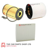 FOR SEAT IBIZA MK4 1.6 TDI 2009> SERVICE FILTER KIT OIL AIR AND CABIN FILTER