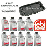 FOR BMW X5 E70 AUTO TRANSMISSION SERVICE KIT 9L OIL AND FILTER KIT + GASKET