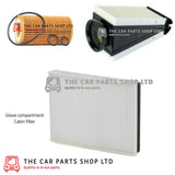 FITS MERCEDES GLC 220D 15-19 SERVICE FILTER KIT OIL AIR GLOVE COMP CABIN FILTER