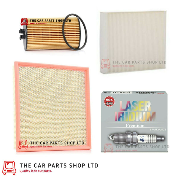 FOR VAUXHALL ASTRA GTC PETROL 11-20 SERVICE FILTER KIT OIL AIR CABIN + NGK PLUGS