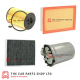 FOR SEAT TOLEDO 1.6 TDI 2015> SERVICE FILTER KIT AIR OIL FUEL CARBON CABIN