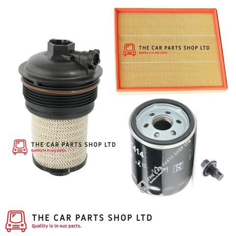 FOR FORD TRANSIT CUSTOM 2.0 V362 SERVICE FILTER KIT FUEL AIR OIL FILTER + PLUG