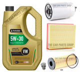 TO FIT AUDI A4 1.9 TDI 2000-2004 SERVICE KIT 5 LITRES 5W30 OIL & OIL AIR FUEL