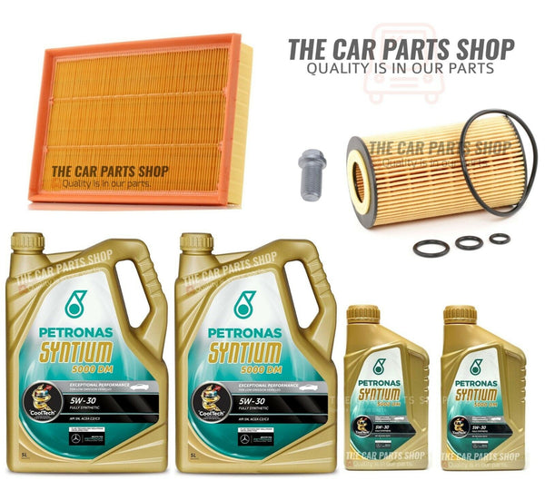 FOR MERCEDES SPRINTER 313 CDI SERVICE KIT 12L PETRONAS OIL + AIR & OIL & PLUG