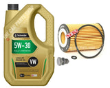 FOR AUDI A3 MK3 8V OIL CHANGE SERVICE KIT 5L LONGLIFE & BOSCH OIL FILTER & PLUG