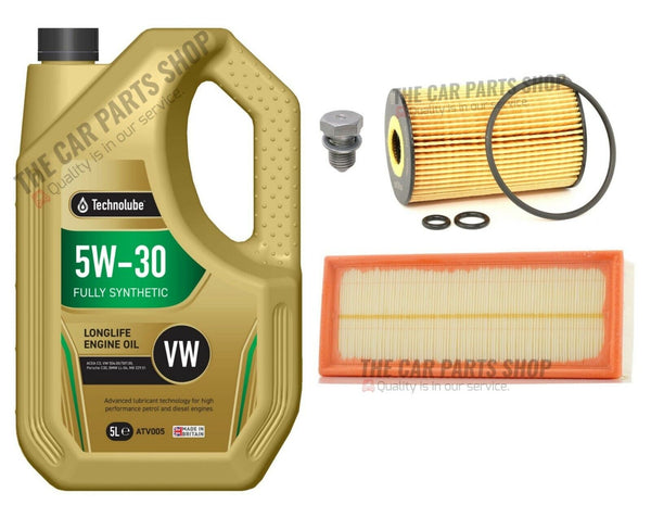 FITS SKODA SUPERB 2.0 TDI 4x4 08-15 SERVICE KIT 5L ENGINE OIL AND AIR OIL NEW