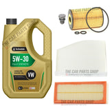FITS SKODA SUPERB 2.0 TDI 4x4 08-15 SERVICE KIT 5L ENGINE OIL AIR OIL CABIN