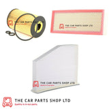 FITS SKODA YETI 2.0 TDI 10-15 SERVICE FILTER  KIT OIL AIR CABIN FILTER ONLY