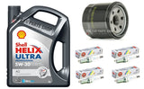 FOR VAUXHALL AGILA B 1.2 PETROL SERVICE KIT 5L SHELL + OIL FILTER IRIDIUM PLUGS
