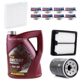 FOR HONDA JAZZ MK2 2002-2008 SERVICE KIT 5L OIL + FILTERS + DENSO PLUGS