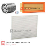 FOR FIAT GRANDE PUNTO 1.4 8V 2005> SERVICE FILTER KIT WITH SUMP PLUG
