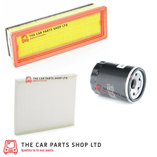 FITS FIAT PUNTO 2012> SERVICE FILTER KIT OIL AIR AND CABIN FILTER