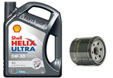 FOR VAUXHALL AGILA B 1.2 PETROL SERVICE KIT 5L SHELL OIL & OIL FILTER SET NEW