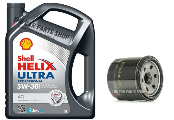 FOR VAUXHALL AGILA B 1.2 PETROL SERVICE KIT 5L SHELL OIL & OIL FILTER SET NEW