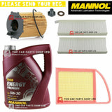 FOR CITROEN C4 1.6 GRAND PICASSO SERVICE KIT 5L OIL + OIL AIR CABIN FILTER *NEW*