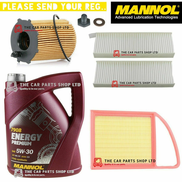 FOR CITROEN C4 1.6 GRAND PICASSO SERVICE KIT 5L OIL + OIL AIR CABIN FILTER *NEW*