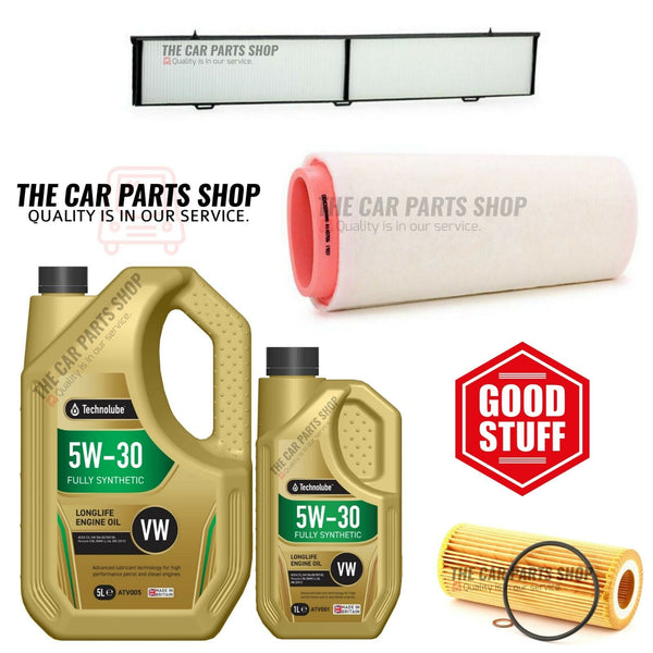FITS BMW 3 SERIES 320D E46 SERVICE KIT 6L OIL + AIR POLLEN AND OIL FILTER