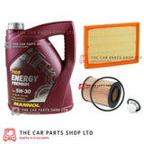 FOR VAUXHALL CORSA 1.2i 16V 00-06 SERVICE KIT 5L PREMIUM 5W30 OIL & OIL AIR PLUG