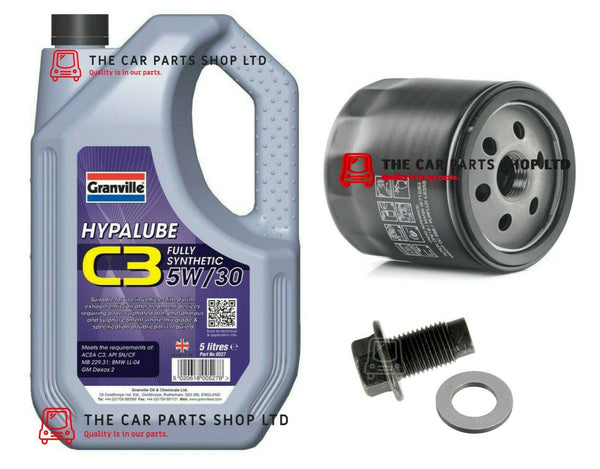 FOR TOYOTA AYGO, CITROEN C1 & PEUGEOT 107 SERVICE KIT 5L OIL AND OIL FILTER