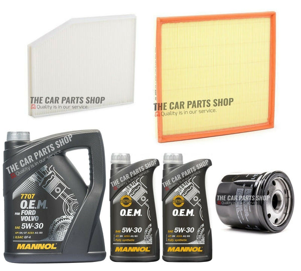 FITS FORD TRANSIT CUSTOM 2.0 V362 SERVICE KIT 7L OIL CABIN AIR AND OIL FILTER