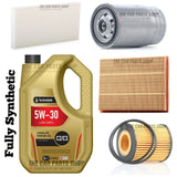 FITS SAAB 9-3 1.9 SERVICE KIT 5L ENGINE OIL & OIL AIR CABIN FUEL FILTER NEW