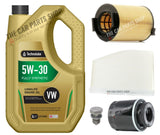 FOR SKODA OCTAVIA 1.2 SERVICE KIT 5L 5W30 OIL + AIR OIL CABIN FILTER SUMP PLUG