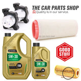FITS BMW 3 SERIES 320D E46 SERVICE KIT 6L OIL + AIR FUEL OIL FILTER NEW