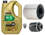 FOR SKODA ROOMSTER 1.2 TSI PETROL 03/10> SERVICE KIT 5L 5W30 OIL + OIL AIR PLUG