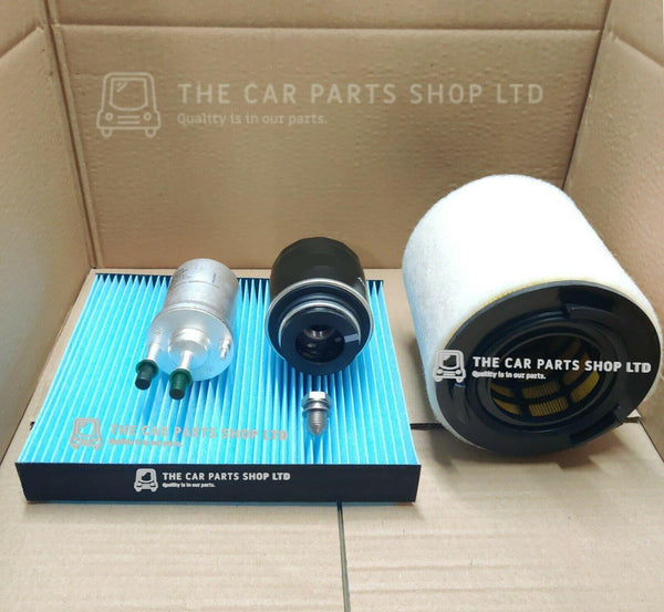FOR SKODA RAPID 1.2 TSI PETROL 2012> SERVICE FILTER KIT + OIL AIR CABIN FUEL