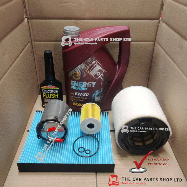 FOR SKODA FABIA 1.2 TDI 07-14 SERVICE KIT 5L OIL + OIL AIR CABIN FUEL+ ENG FLUSH