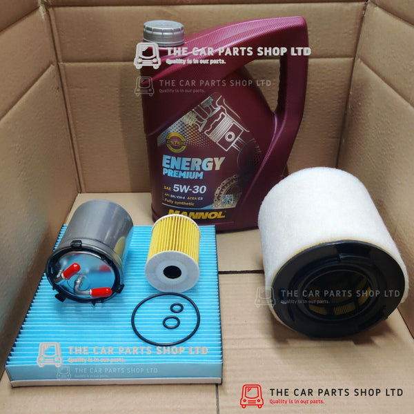 FOR SEAT IBIZA MK5 1.2 TDI SERVICE KIT 5L 5W30 OIL + OIL AIR FUEL CABIN FILTER
