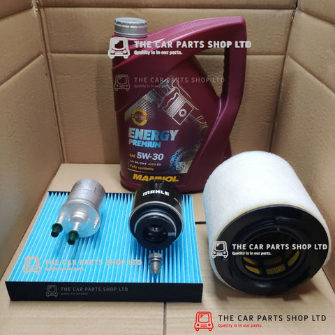FOR SEAT TOLEDO 1.4 PETROL 10/12> SERVICE KIT 5L 5W30 OIL + OIL AIR CABIN FUEL