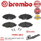 GENUINE FRONT BREMBO BRAKE PADS FOR VW POLO 2.0 GTI 11/17>