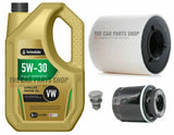 FOR AUDI A1 1.4 TFSI 122PS 10-15 SERVICE KIT 5L OIL + OIL AIR FILTER & SUMP PLUG