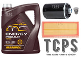 FOR VW SCIROCCO 2.0 PETROL 2008-2009 SERVICE KIT 5L OIL & AIR AND OIL FILTER NEW